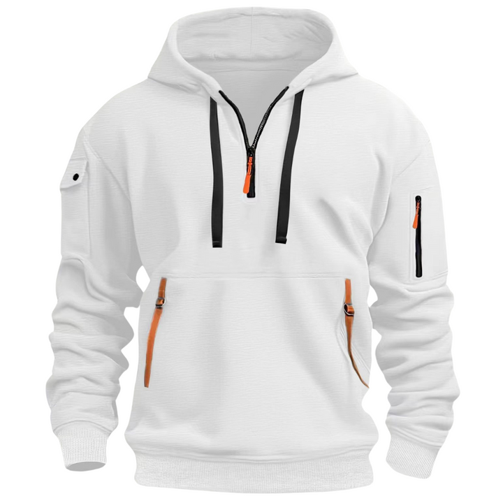 Phillip | Quarter Zip Utility Pocket Hoodie