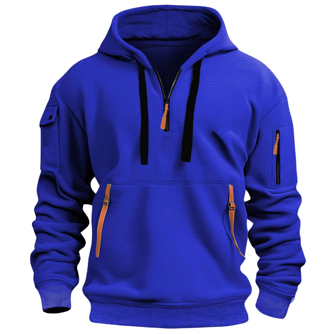 Phillip | Quarter Zip Utility Pocket Hoodie