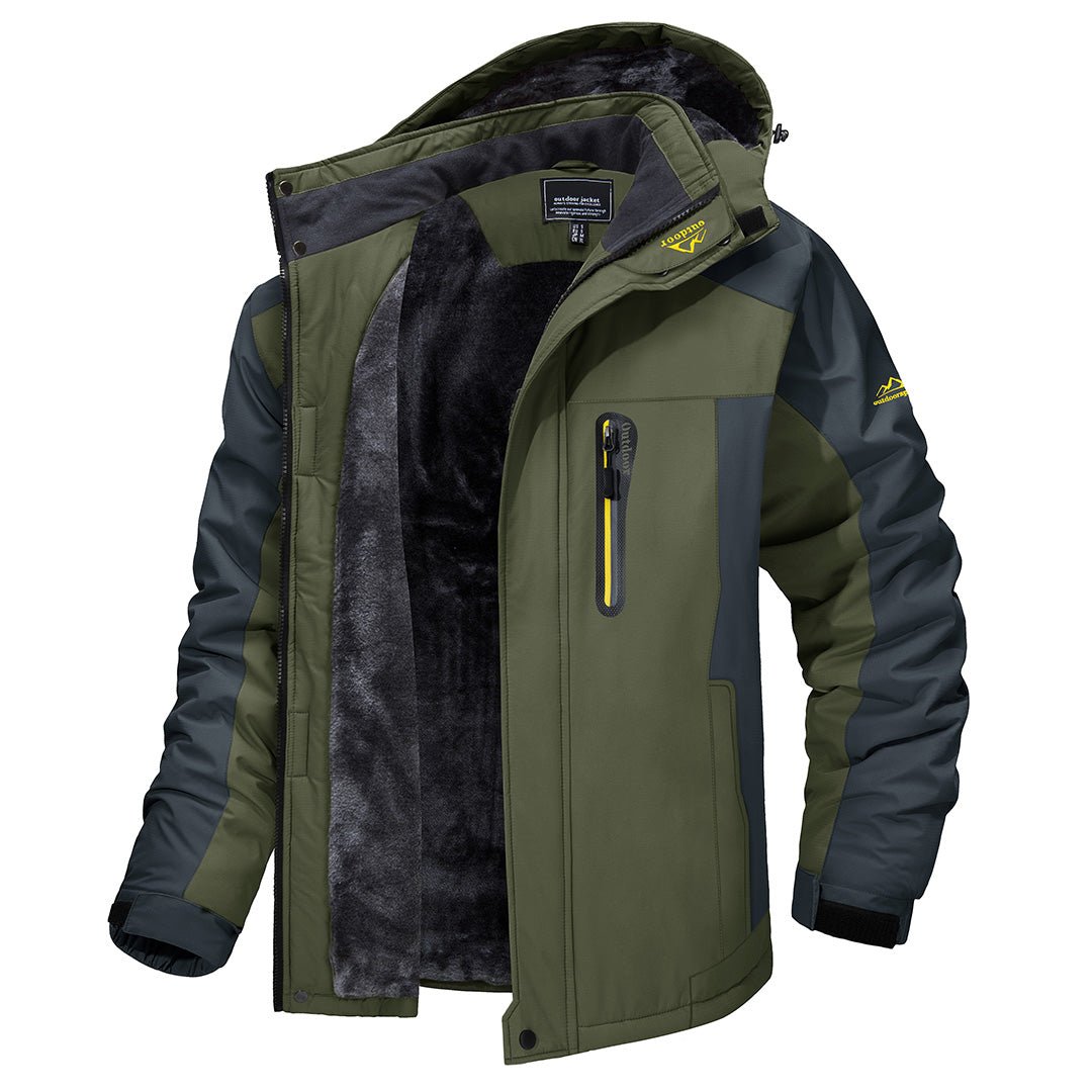 Roger | Hooded Fleece Lined Winter Jacket