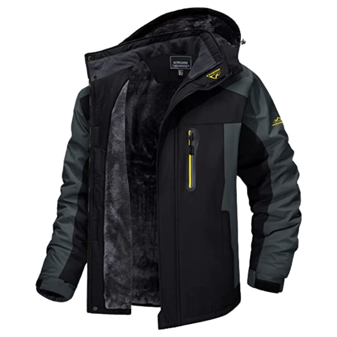 Roger | Hooded Fleece Lined Winter Jacket