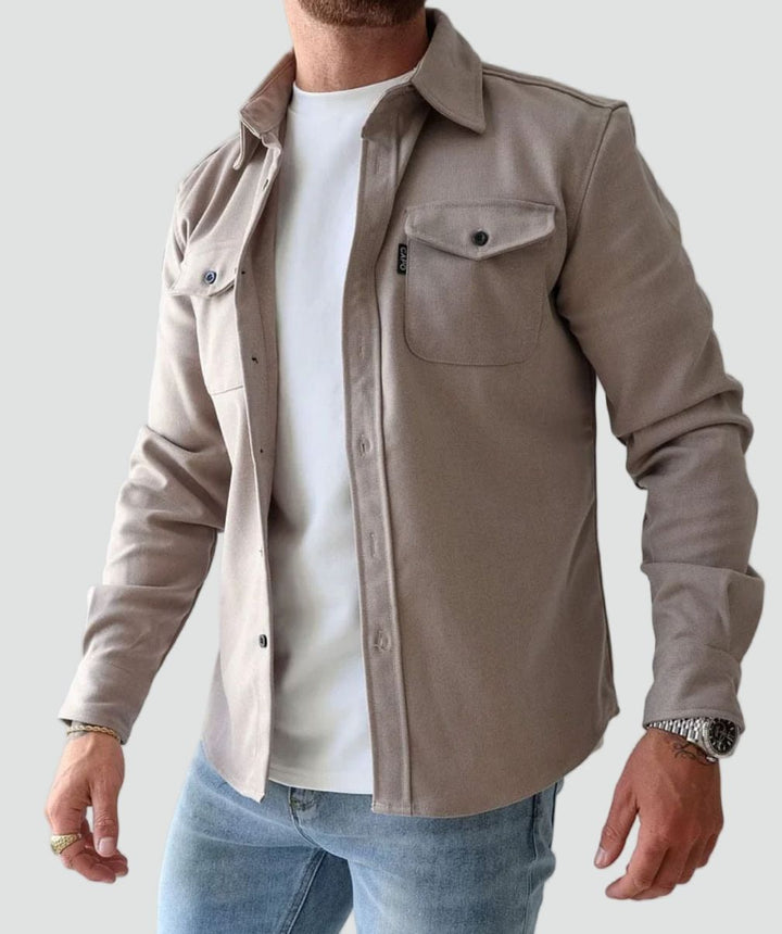 Ryan | Button Front Chest Pocket Overshirt