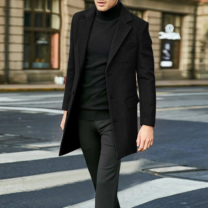 Sean | Single-Breasted Longline Overcoat