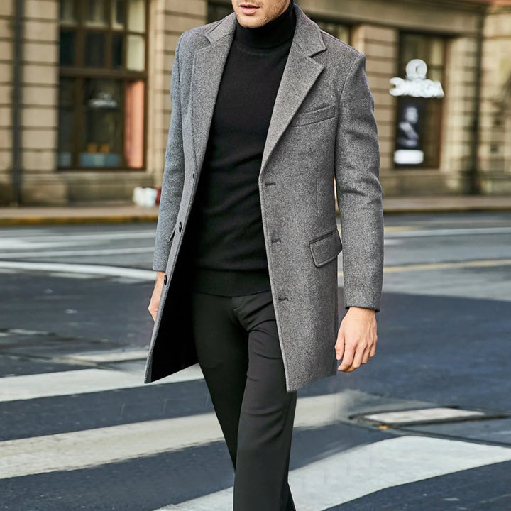 Sean | Single-Breasted Longline Overcoat