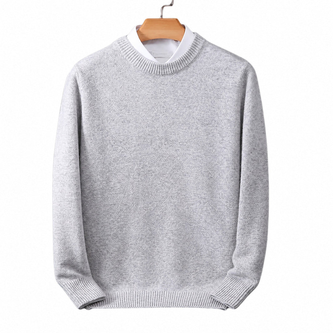Stewart | Ribbed Mock Neck Layered Knit Jumper