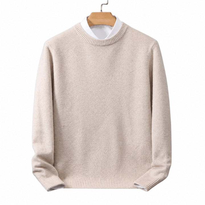 Stewart | Ribbed Mock Neck Layered Knit Jumper
