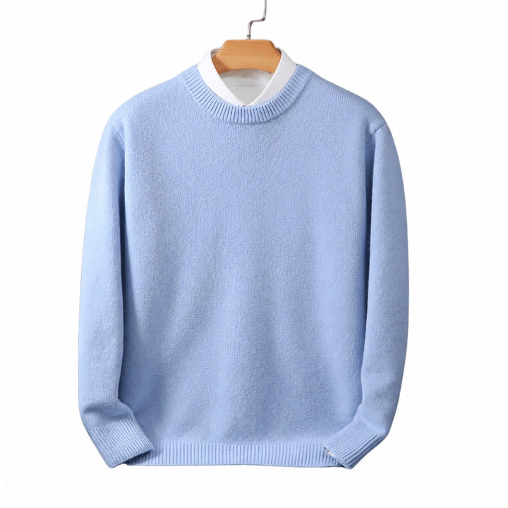 Stewart | Ribbed Mock Neck Layered Knit Jumper