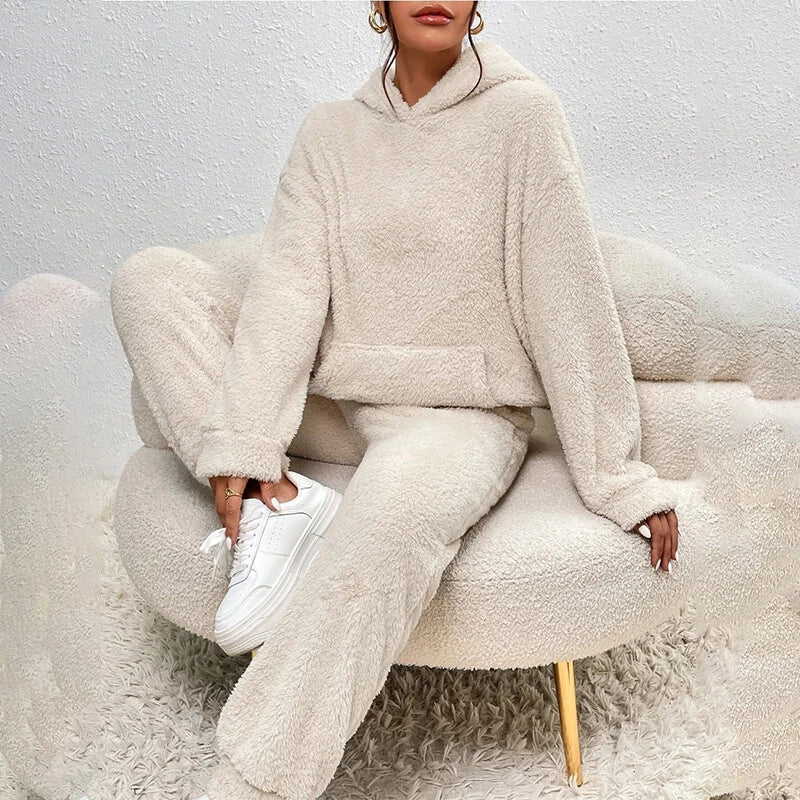 Susan | Hooded Fleece Lounge Set