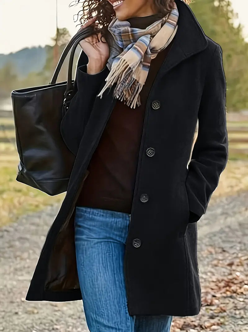 Sydney | Single Breasted Longline Coat